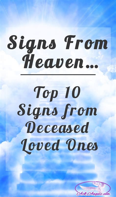 signs from heaven quotes|signs from deceased mother.